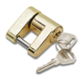Bulldog Trailer Coupler Lock - Brass - 63225