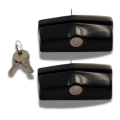 Covermaster - Black Screw Mount T Handles - Pair (keyed alike)
