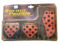 Clearance - Pilot Automotive Racing Pedals - Black and Red - PM205
