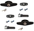 Bauer - Black Screw Mount T Handle Kit - 2" Shank - Pair (keyed alike)