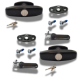 Statewide - Black Screw Mount T Handle Kit - Pair (keyed alike)