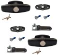 Statewide - Black Screw Mount T Handle Kit - Pair (keyed alike)