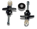 All Glass Rear Door T Handles - Pair - Keyed Alike- Long Shank