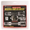 Trimax - Hitch Receiver Lock and Coupler - Steel - 5/8" Dia. 2-3/4" Span Receiver Lock & 7/8" Span Coupler Lock