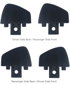 Thule - Tracker II Track End Caps - Driver Side Rear / Passenger Side Front (image 1)