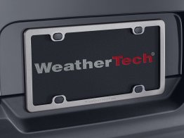Weathertech Billet - Clear Bright Silver License Plate Frame - 8ALPF2