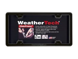 Weathertech ClearFrame - Black License Plate Frame - 63020