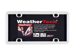Weathertech ClearFrame - White License Plate Frame - 8ALPCF8