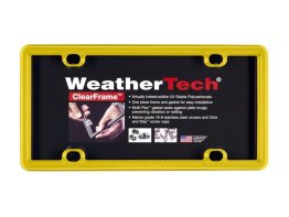 Weathertech ClearFrame - Yellow License Plate Frame - 8ALPCF14