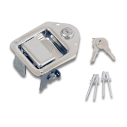 Dee Zee Tool Box Paddle Handle - Silver - DZTBLATCH3