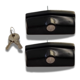 Covermaster - Black Screw Mount T Handles - Pair (keyed alike) (image 1)