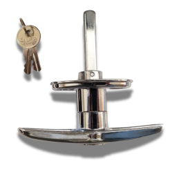 Bauer - Chrome Rivet T Handle - Center Mount