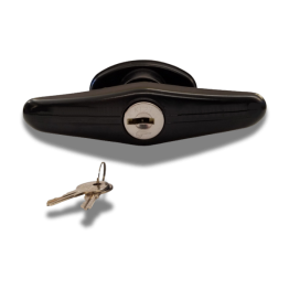 Bauer - Black Screw Mount T Handle - Short Shank- Center Mount