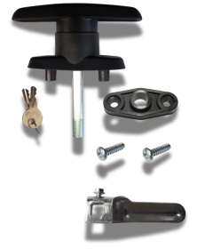 Composite T Handle - 2" Short Shank Screw Mount Kit