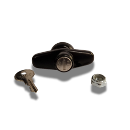 All Glass Rear Door or Side Access Door T Handle - Long Shank