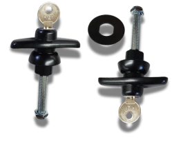 All Glass Rear Door or Side Access Door T Handle - Long Shank (image 1)