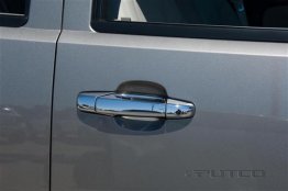 Putco Chrome Door Handle Trim - 400033 - 2007-2013 Chevrolet Silverado / GMC Sierra 1500 / 2007-2014 HD - Crew Cab (Without Passenger Key Hole)