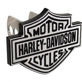 Plasticolor - Hitch Cover - 002238 - Harley-Davidson - Black/Chrome Plated