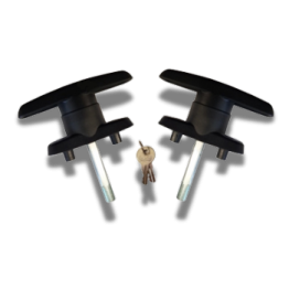Composite - T Handles - Pair (keyed alike) (image 1)