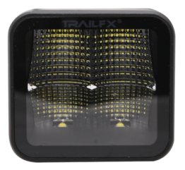 Trail FX - 3" Cube LED Black Flood Beam 2400 Lumens - Single - 2X2CFBK