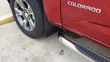 WeatherTech Mud Flaps - 110049 - 2015-2022 Chevrolet Colorado / GMC Canyon (Front) (Without Flares)