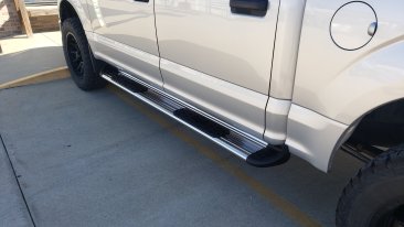 Luverne Side Entry Steps - Polished Stainless Steel - 481523-571523 - 2015-2024 Ford F-150 - Super Crew/2017-2024 Ford F-250/350 - Crew Cab