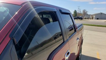 Auto Ventshade Ventvisor - Tape On - 94155 - 2009-2014 Ford F-150 - Super Crew (4 Piece)