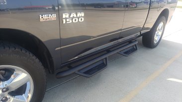 N-FAB Podium Steps - Textured Black - HPD1573QC-TX - 2015.5-2018 Ram 1500 (2019-2024 Classic) - Quad Cab