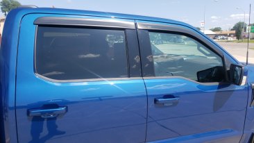 Auto Ventshade Low Profile Ventvisors - Matte - 774044 - 2015-2025 Ford F-150 / 2017-2025 F-250/350/450 - Crew Cab