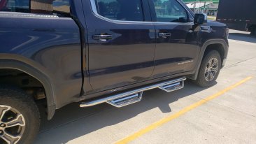 N-FAB Podium Steps - Stainless Steel - HPC1980CC-SS - 2019-2025 Chevrolet Silverado / GMC Sierra 1500 / 2019-2025 HD - Crew Cab