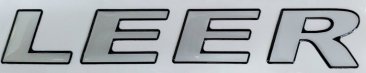 Leer -Logo - Rear Door 3D "LEER" (image 1)