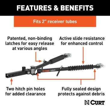 Curt - Rambler Steel RV Tow Bar - 7,500 lbs Capacity - 70001 (image 3)