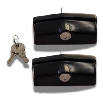 Covermaster - Black Screw Mount T Handles - Pair (keyed alike) (image 1)