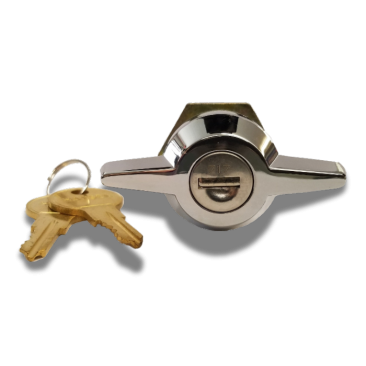 Chrome Spring Loaded Tonneau Cover Handle (image 1)