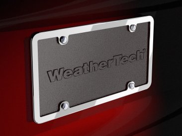 Weathertech StainlessFrame License Plate Frame - 8ALPSS1 (image 1)