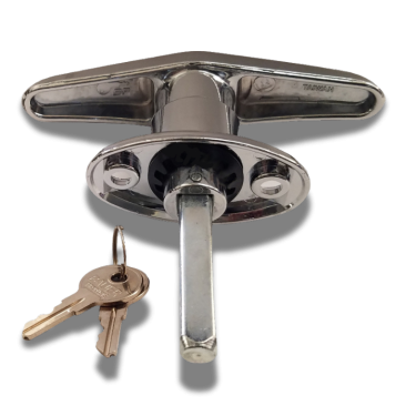 Bauer - Chrome Rivet T Handle - Center Mount (image 1)