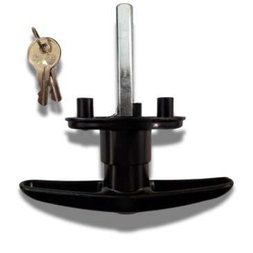  Black Screw Mount T Handle - Short Shank- Center Mount (image 2)