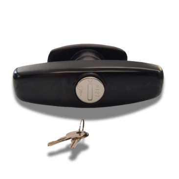 Statewide - Black Screw Mount T Handle - Pair (keyed alike) (image 2)