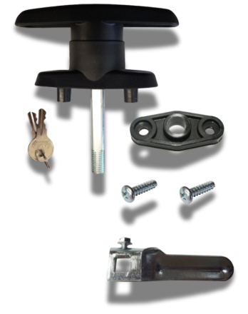 Composite T Handle - 2" Short Shank Screw Mount Kit (image 1)