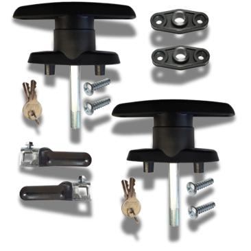 Composite - T Handle Kit - 2" Shank - Pair (keyed alike) (image 1)