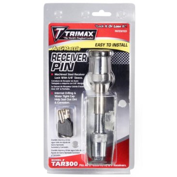 Trimax - Hitch Receiver Lock - Anti-Rattle - 5/8" (2 3/4" Span)
