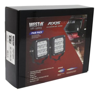 Westin - Axis LED Square Spot Auxiliary Light - 09-12219A-PR (image 2)