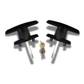 Composite - T Handles - Pair (keyed alike) (image 1)