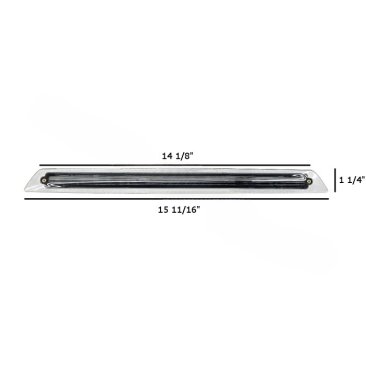 15" Clear Flush Mount LED Brake Light (image 4)