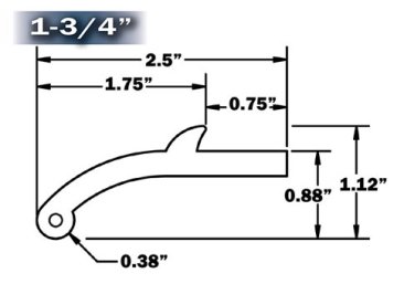 Pacer Fender Flares - 4 Piece Kit - 58" Length - 1 3/4" Coverage (Reinforced) - 52-192