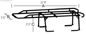 Trail FX - TFX Heavy Duty Contractor Rack - FCLR001B (1500 Pound Capacity) (Image 2)