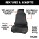 Curt - Seat Defender 58 Inch x 23 Inch Bucket Seat Cover - Black - 18501 (image 3)