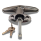 Bauer - Chrome Rivet T Handle - Center Mount (image 1)