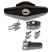 Black Screw Mount T Handle - Short Shank- Center Mount (image 1)