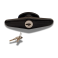Black Screw Mount T Handle - Short Shank- Center Mount (image 1)